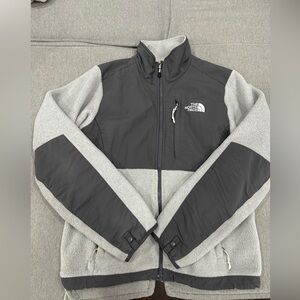 Grey/charcol XS full zip up North Face fleece